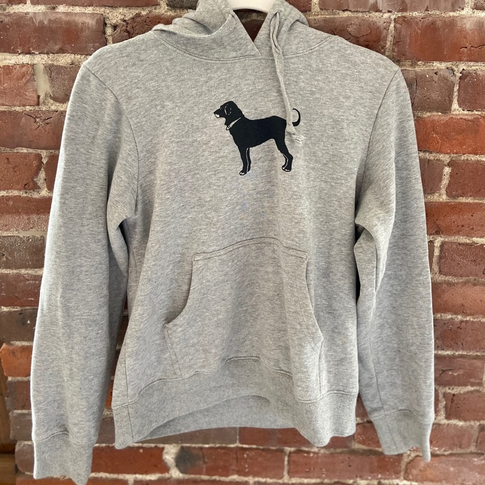 Black dog hoodie